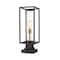 Z-Lite Dunbroch 1 Light Outdoor Pier Mounted Fixture, Deep Bronze + Outdoor Brass & Clear 584PHMS-SQPM-DBZ - alternate 1